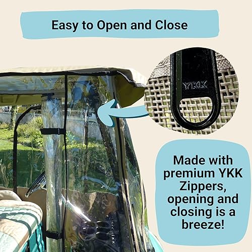 Miniatura 5 de Formosa Covers  Carrito de golf Recinto de conducción para Yamaha Drive 2 plazas - Todo Tiempo