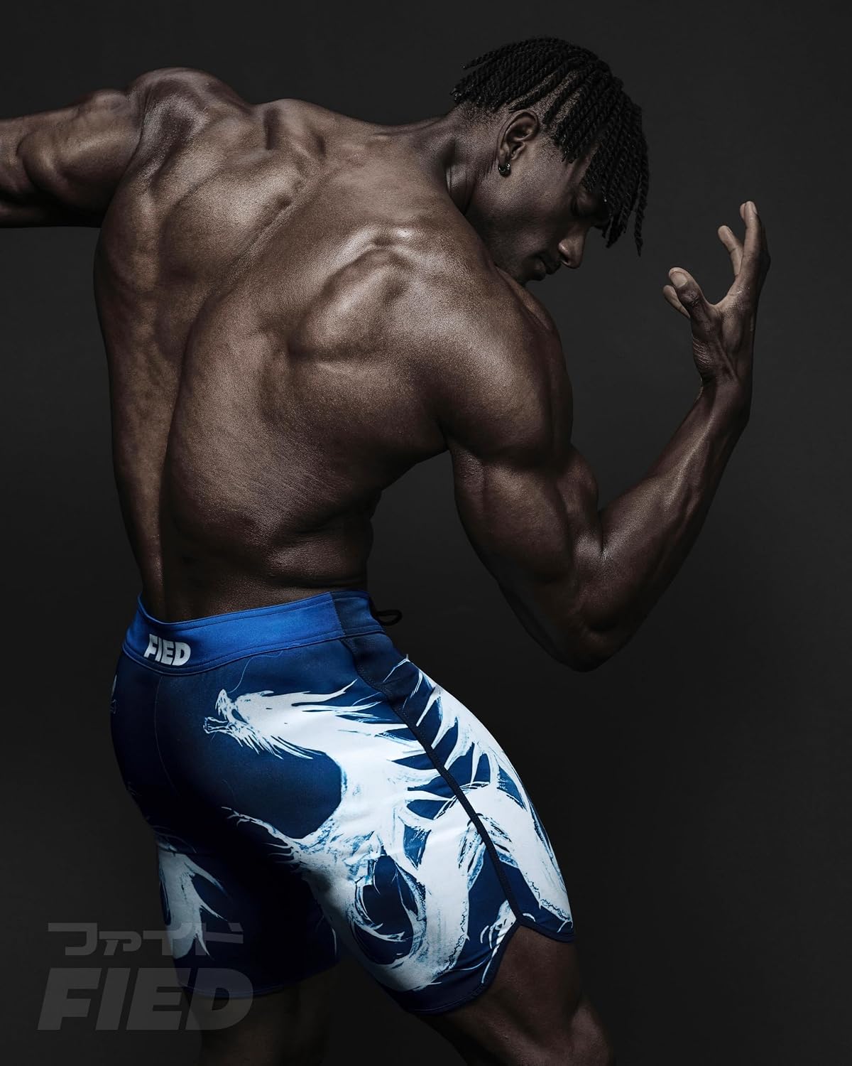 FIED Mens Physique Shorts Posing Trunks Competition Double Dragon