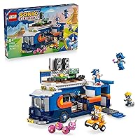 LEGO Sonic the Hedgehog Camion di Comando Team Sonic - Giocattolo Interattivo con