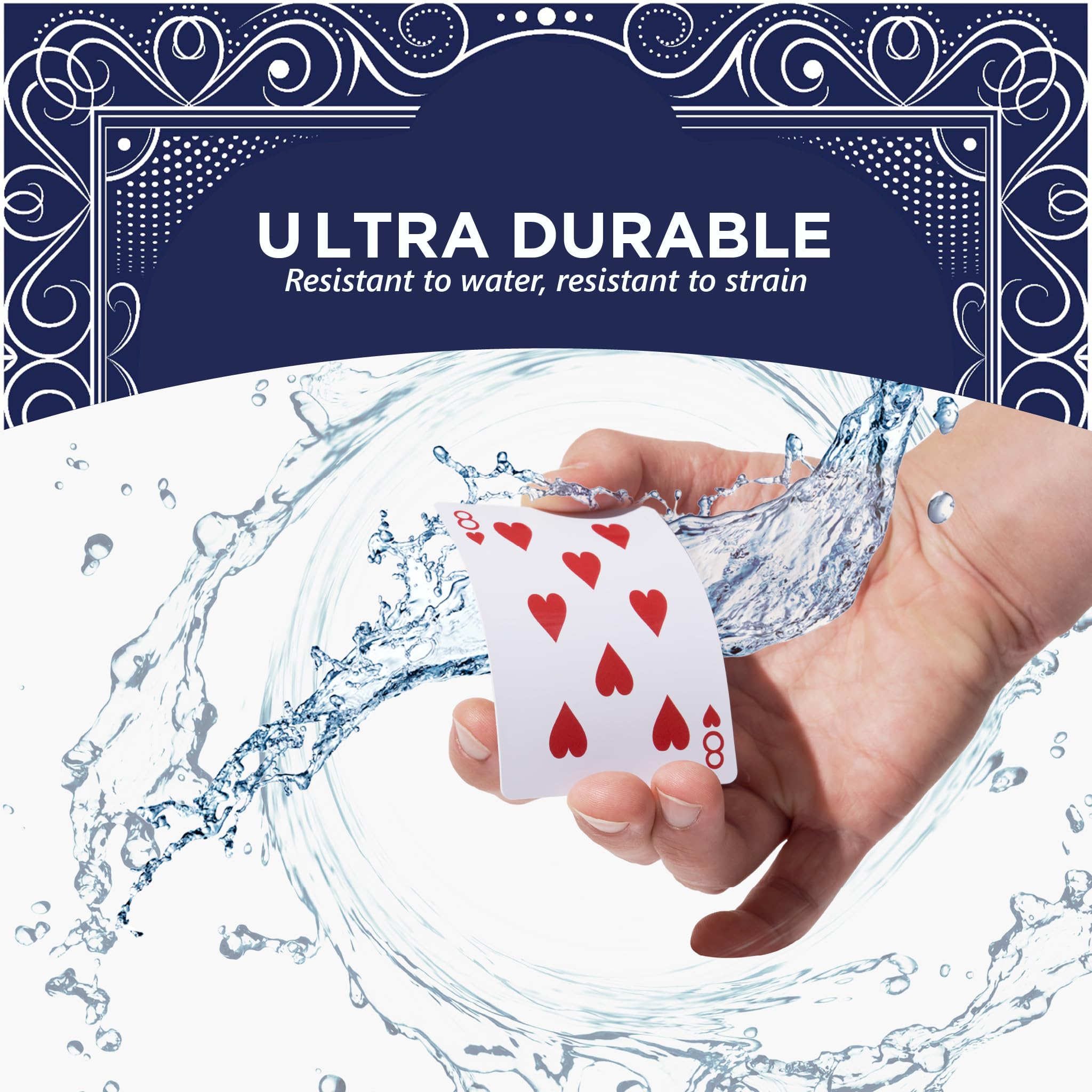 Weighted Heavy Deck of Cards Ideal for Outdoors, Red, Pack of 1 - Image 4