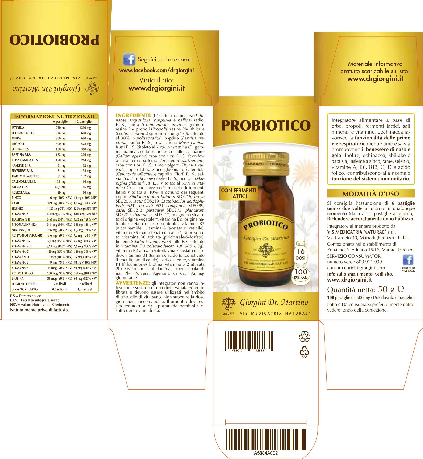 PROBIOTICO 100PAST