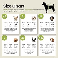 Vista 2 de Fitwarm Camisa hawaiana de palma de coco para perro, ropa tropical de verano para perros pequeños, traje con cuello para mascotas, verde mar claro