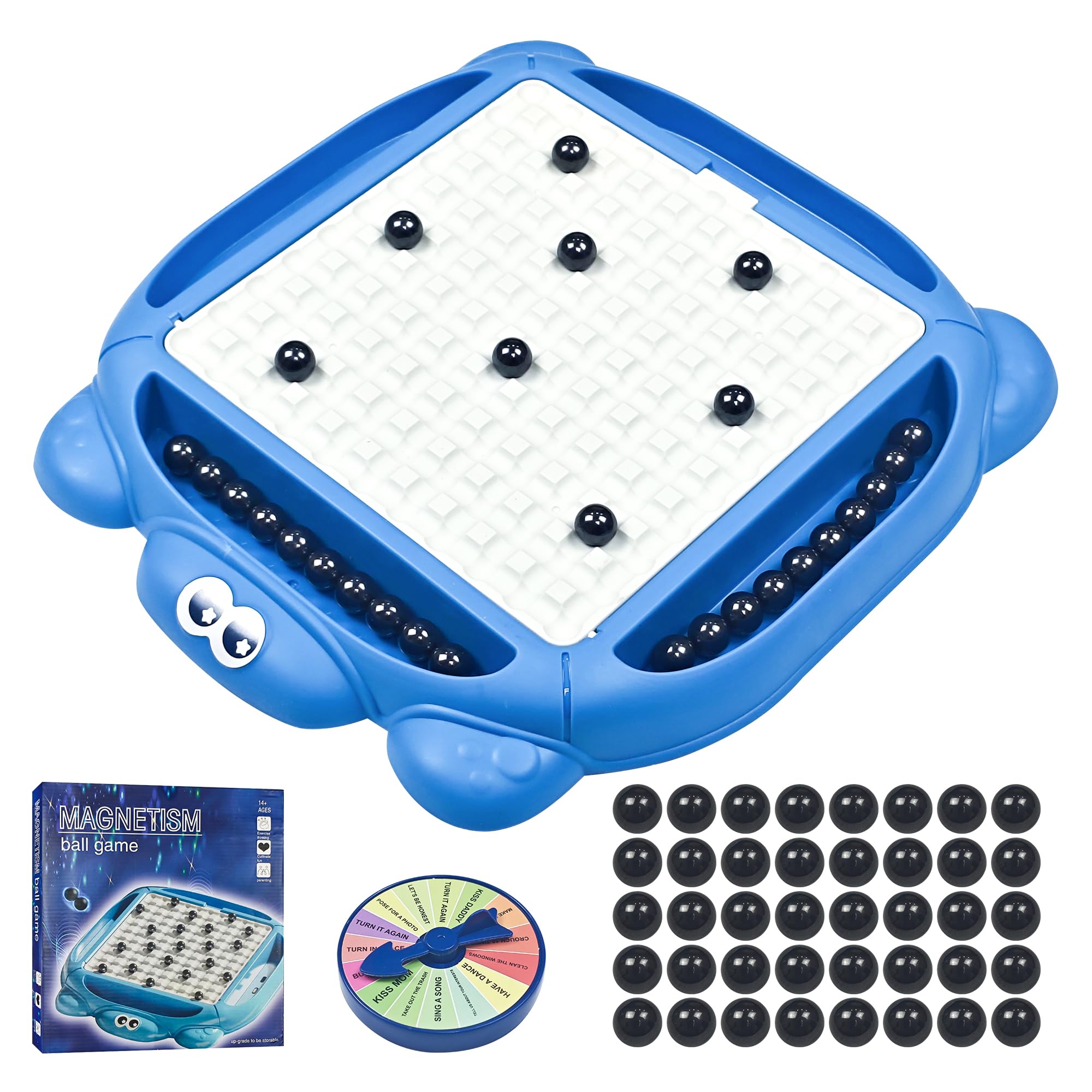 MZMSBAO Magnetic Chess Game, Magnet Board Game with Board and 40 Stones, Innovative Table Top Magnetic Strategy Puzzle Game for Kids Adults,