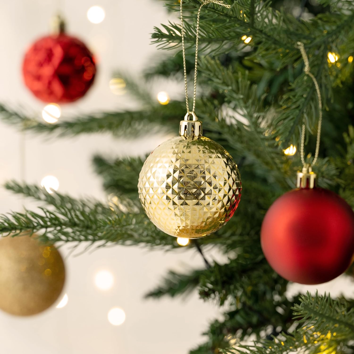 Valery Madelyn Christmas Tree Decorations Ornament Set for Fall Halloween Decor&Christmas Angel Tree Topper with Timer(2 Items Buddle)