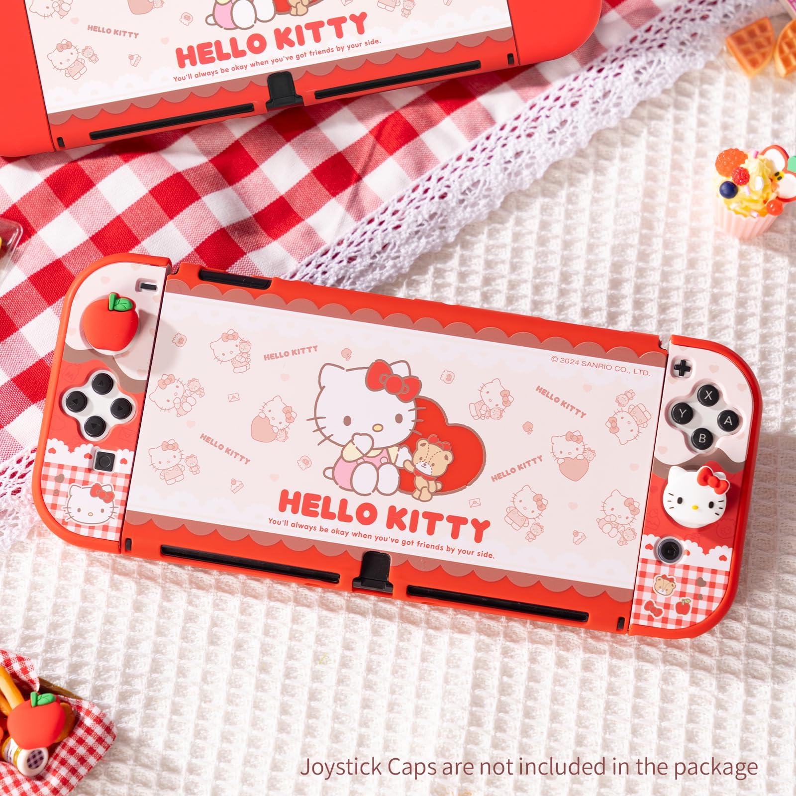Kuitmor-Schutzhülle für Switch OLED, schlanke, kratzfestes und stoßdämpfendes Design, Original-Controller-Cover-Skins
