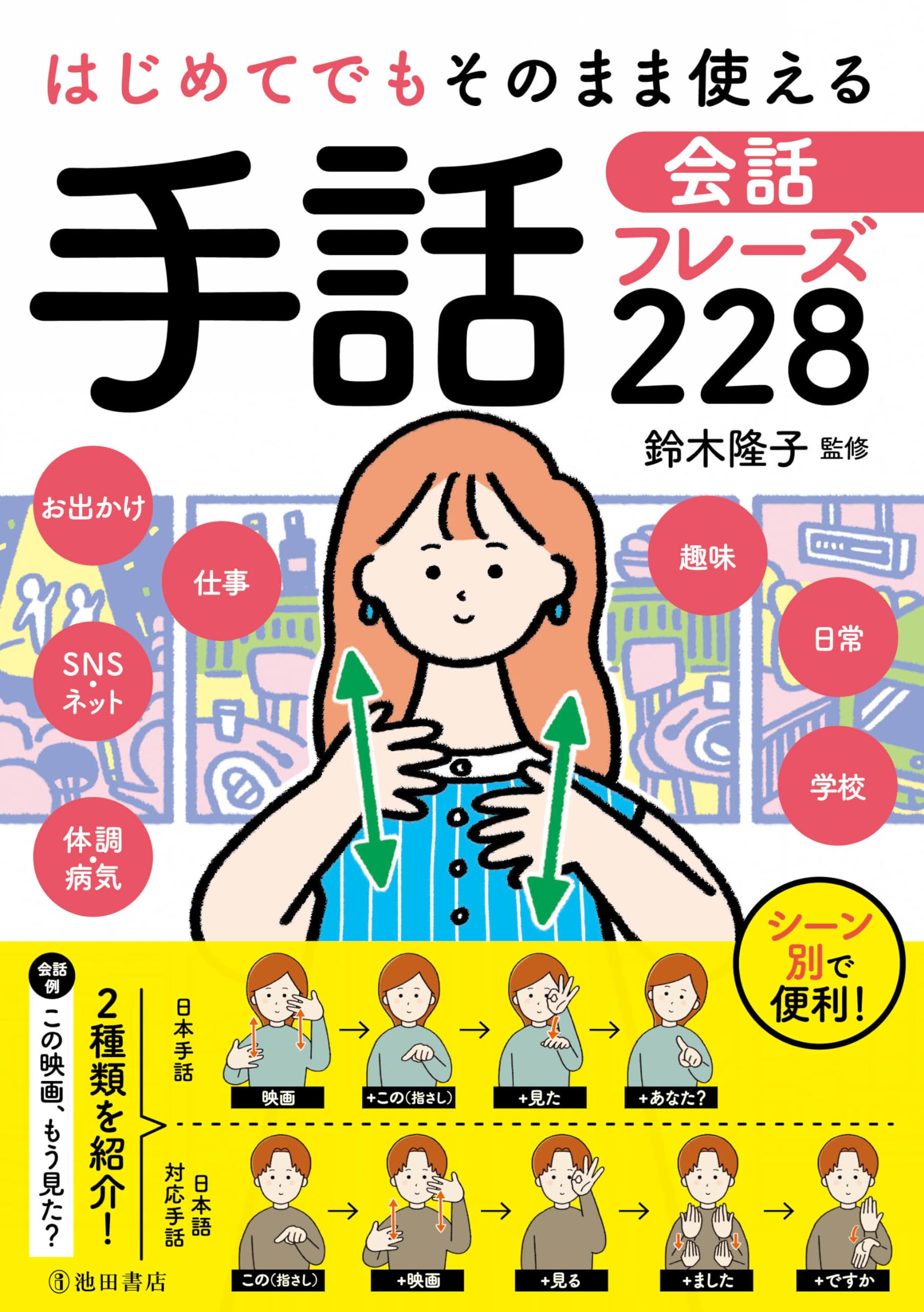 はじめてでもそのまま使える 手話会話フレーズ228 | 鈴木 隆子 |本