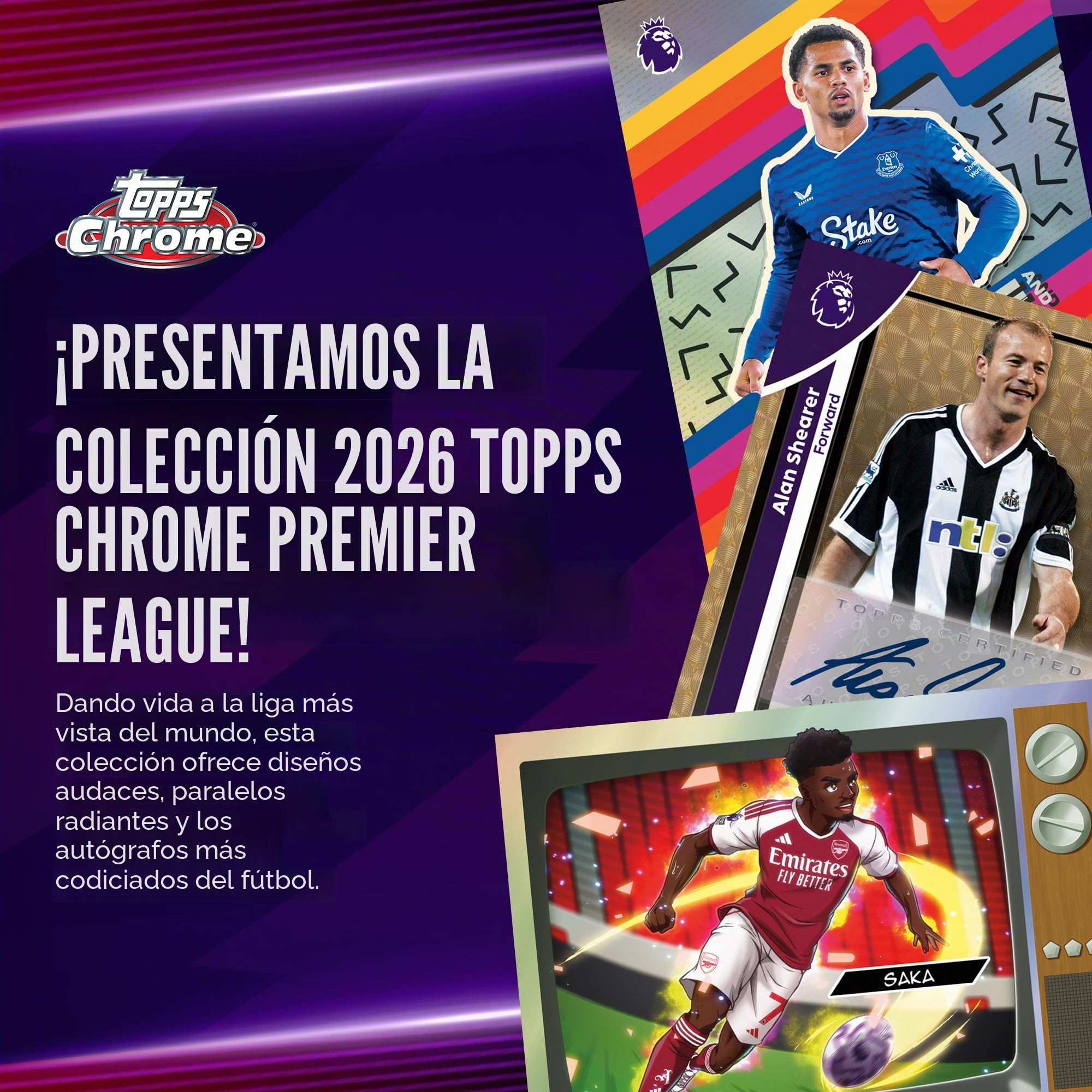 2026 Topps Chrome Premier League Soccer - Sellado de fábrica - Caja de Valor