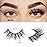 FARRED Natural Lashes Short False Eyelashes Wispy Mink Eye Lash Fluffy Wispies Eyelash Natural Look 10 Pairs Fake Lashes Pack Volume Lash Strips Pestaas