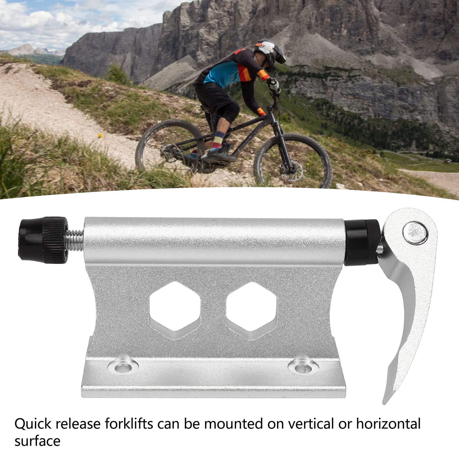 Support de Fixation de Fourche à Dégagement Rapide - Support Voiture Polyvalent pour Fourche Avant de Vélo, 4 Modèles (1