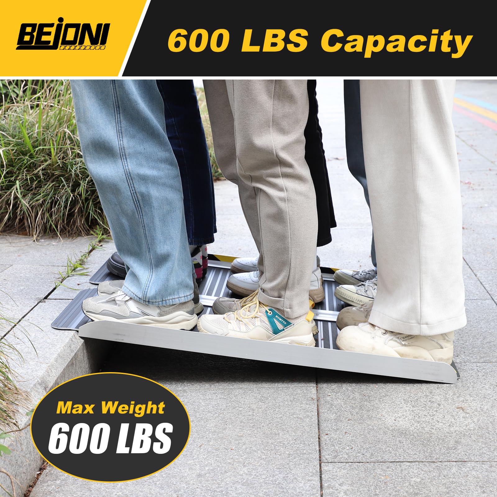 Snapklik.com : 3FT Black Wheelchair Ramp, Folding Non-Slip Portable ...