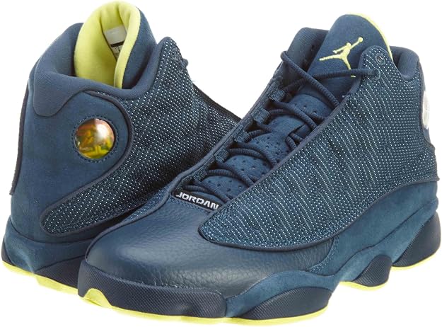 Nike Hombres Air Jordan 13 Retro Squadron Azul/Eléctrico Amarillo Suede  Zapatos De Basquetbol Tamaño, Azul, 8.5 : Ropa, Zapatos y Joyería -  Amazon.com