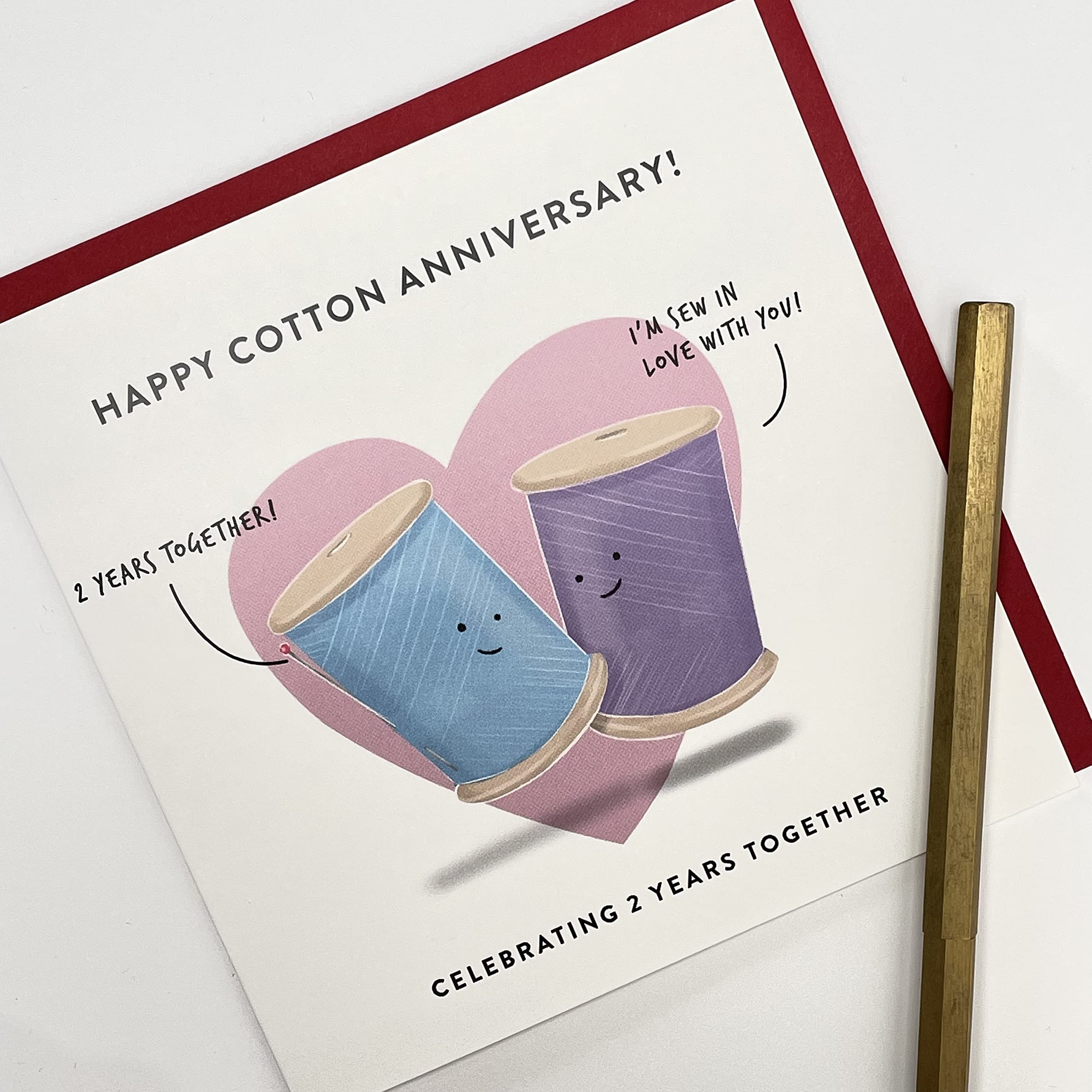 Old English Co. Hochzeitskarte „You Make A Gouda Couple“ – Mit Goldfolie, Innen Leer, Inkl. Umschlag