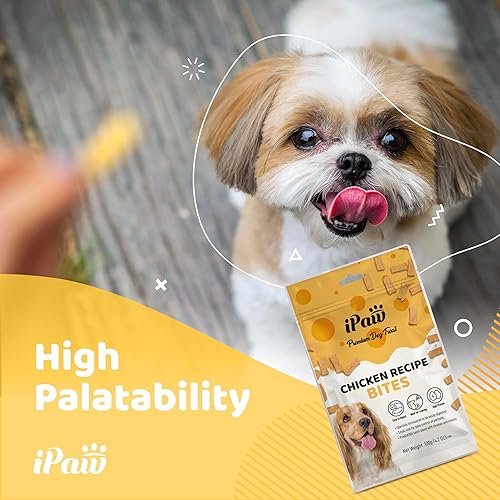 Miniatura 4 de Golosinas para entrenamiento de cachorros, golosinas naturales de grado humano para perros, hipoalergénicas, fáciles de digerir (mordeduras de pollo)