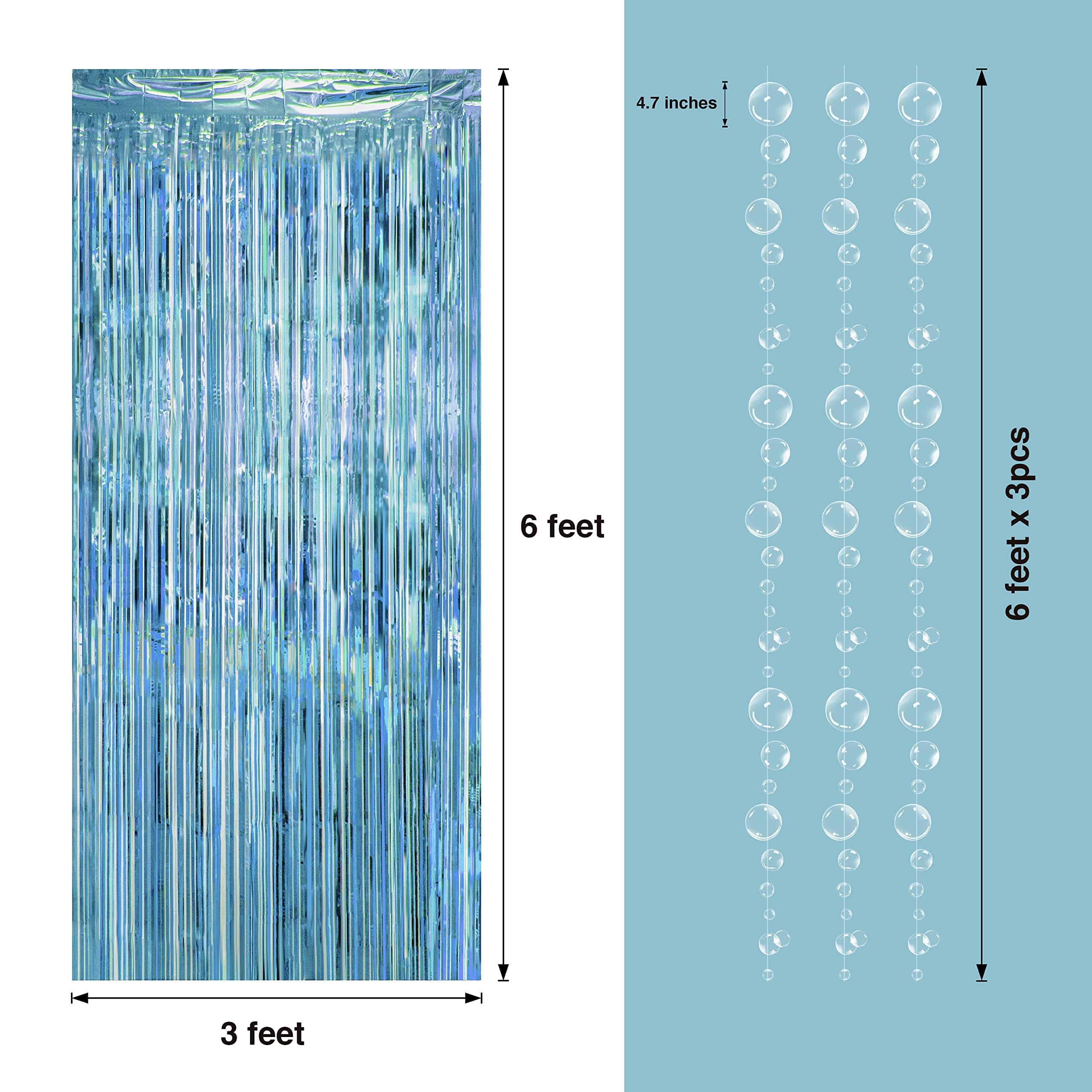 125Pcs Decoration Anniversaire Theme Marin Deco Anniversaire Sous La Mer Arche Ballon Anniversaire Ballon Rideaux Foil - Maison