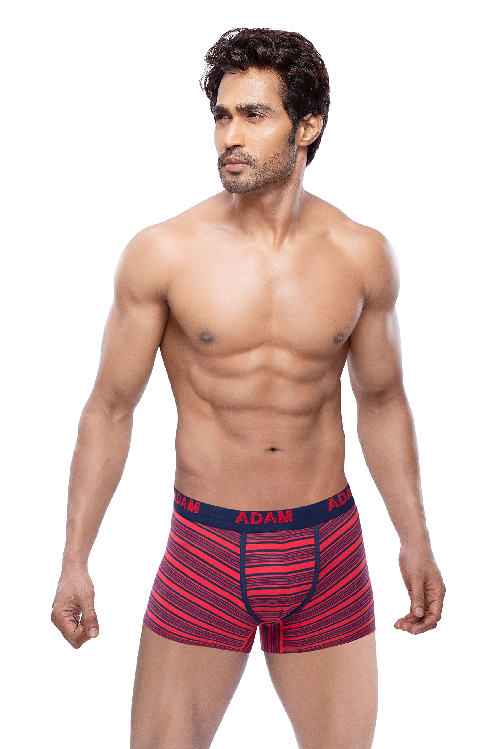 sagar enterprises Sagar ADAM Boxer Striped Cut Brief 95 CMS Red-picture-29