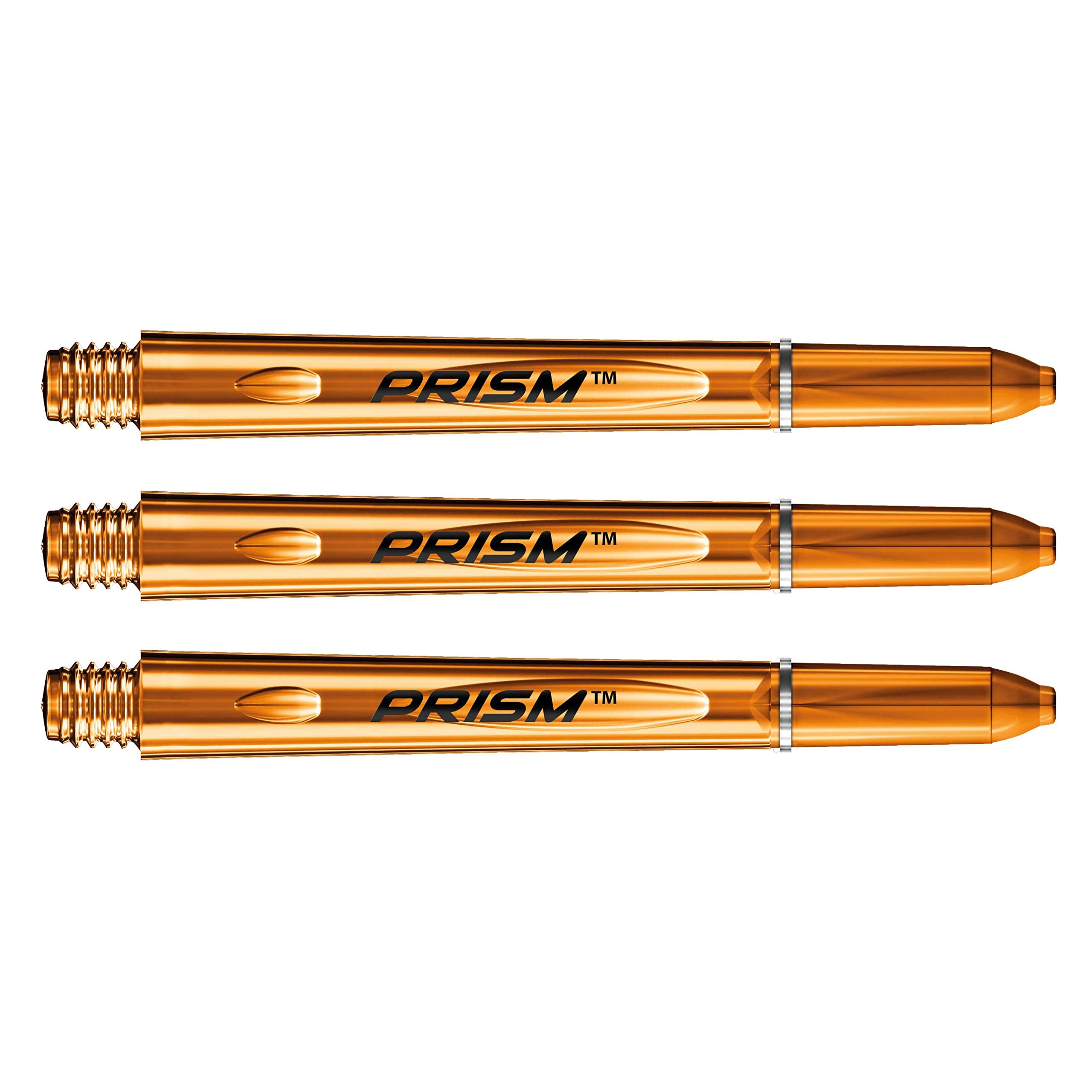 WINMAU Prism 1.0 Orange Medium Polycarbonate Dart Stems - 1 set per pack (3 shafts in total)