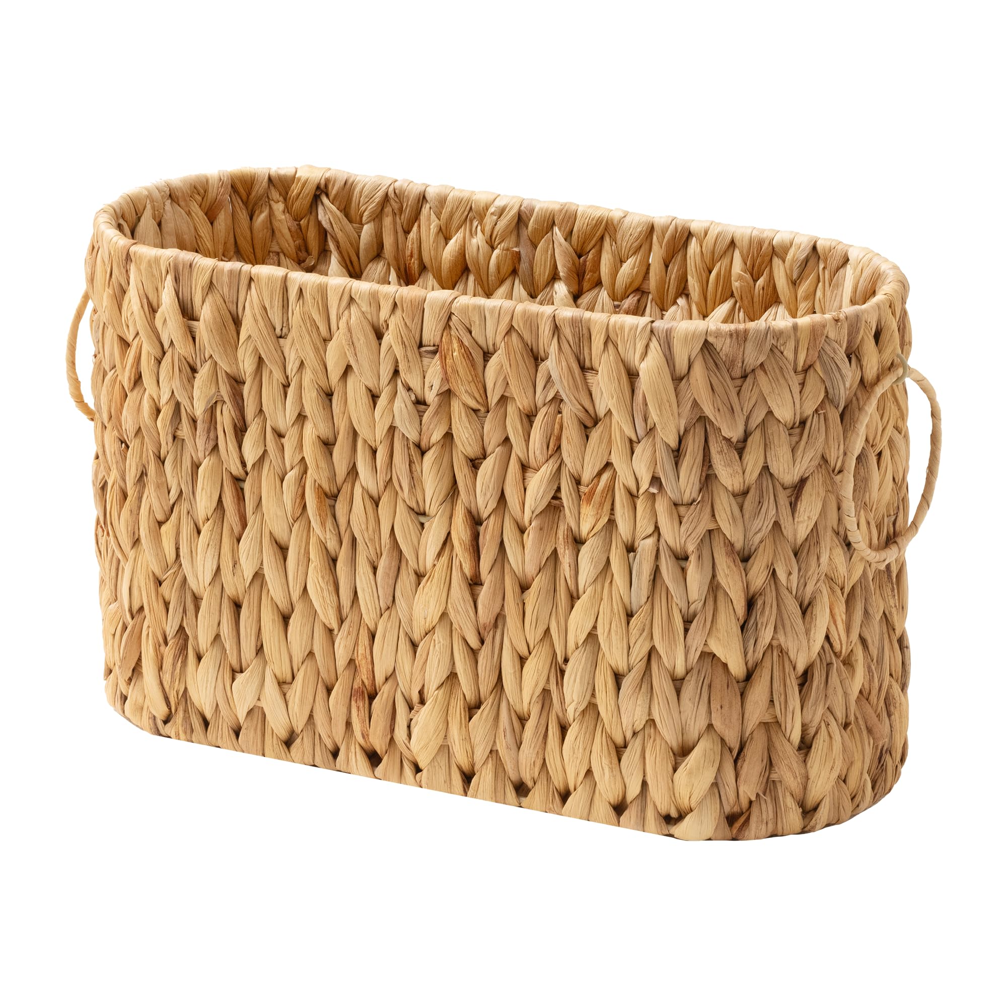 GRANNY SAYS Toilet Roll Storage Basket, Pack of 1 Wicker Toilet Paper Organiser for 6 Mega Rolls, Toilet-paper Storage Containers for Bathroom, Free Standing Magazine & Newspaper Holders — image 1