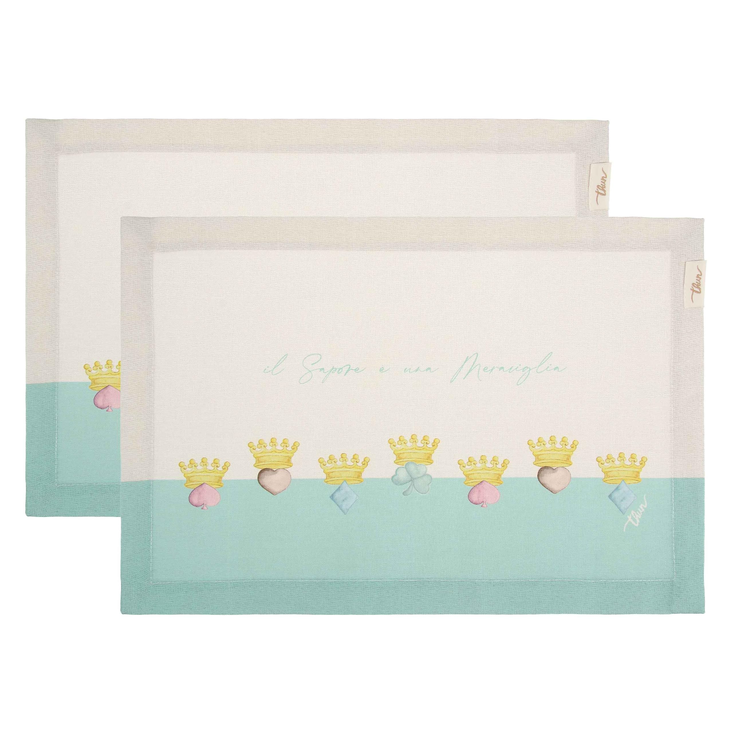 Sets de table anti-taches Thun tissu haut de gamme 33x45 cm décoration durable