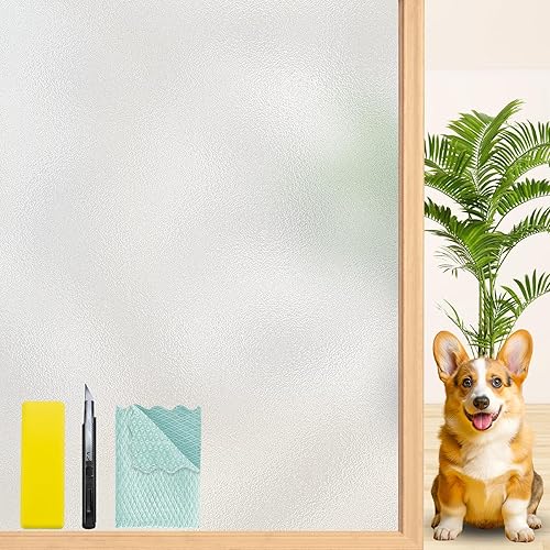 Niviy - PelĂcula esmerilada para ventana ducha no adhesiva cubierta para baño oficina sala de estar 177 pulgadas de ancho por 787 pulgadas de largo Niviy - PelĂcula esmerilada para ventana ducha no adhesiva cubierta para baño oficina sala de estar 177 pulgadas de ancho por 787 pulgadas de largo