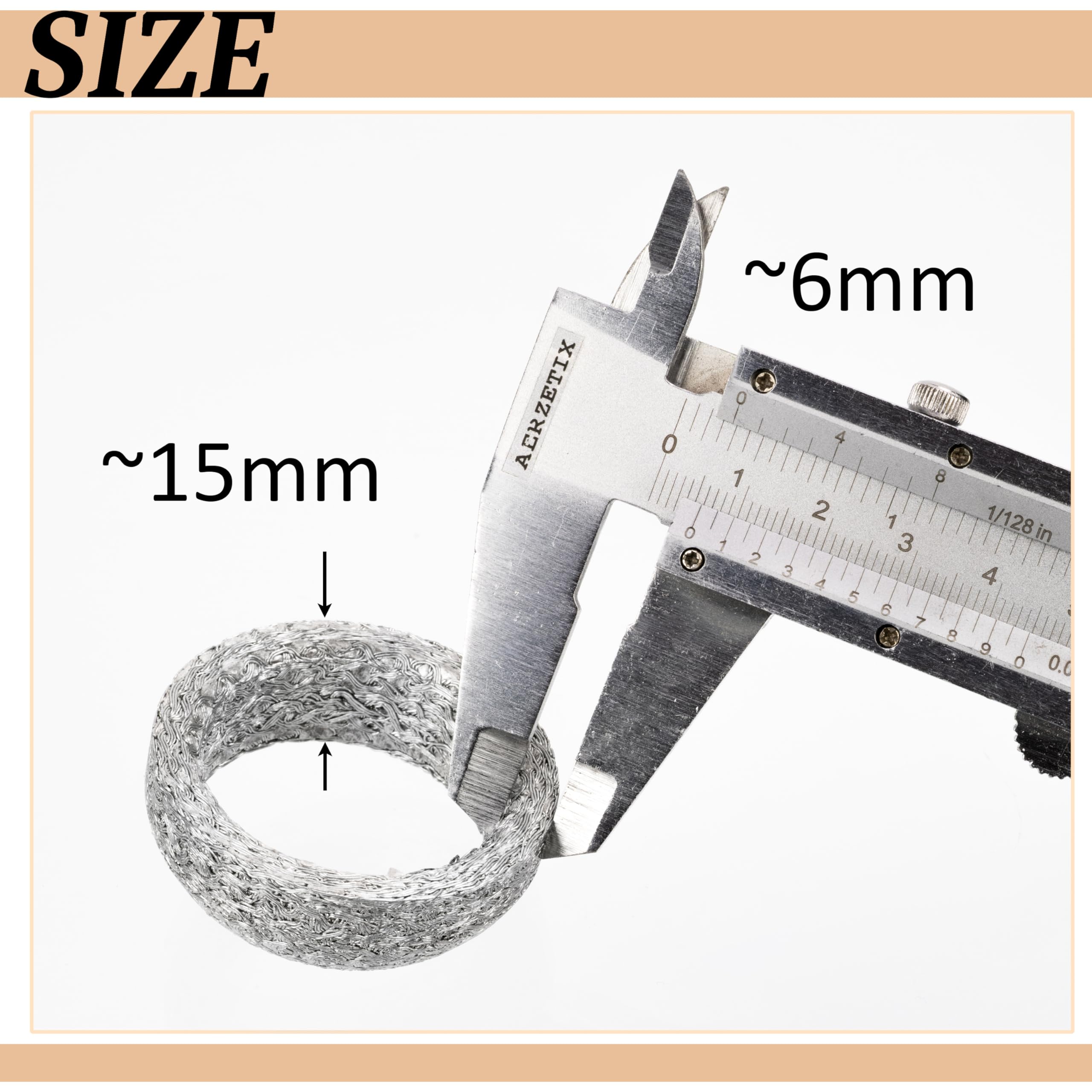 AERZETIX Bague D'Étanchéité Tuyau D'Échappement - Compatible OE 1613715280 1712A9 174510Q010 1745140010