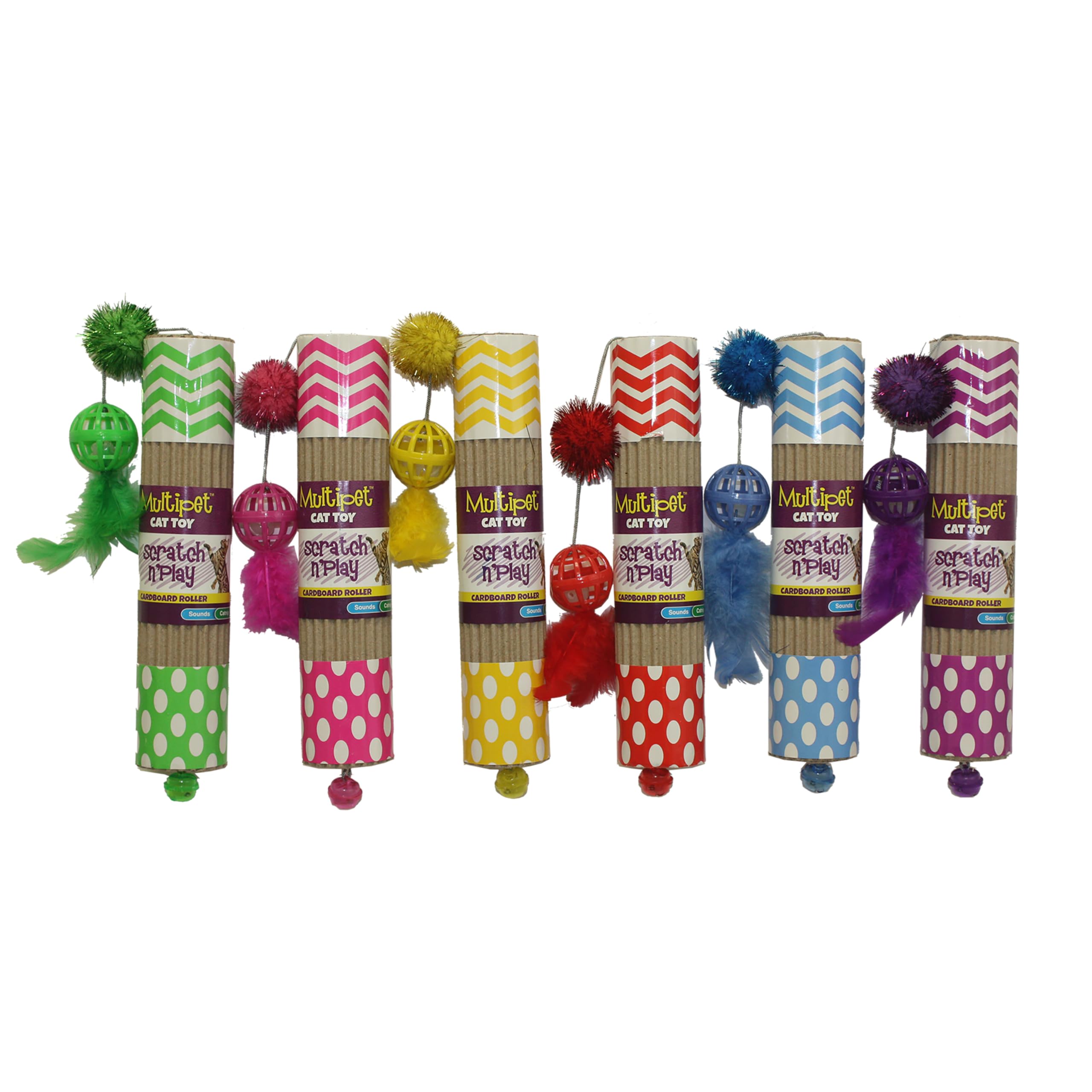 MULTIPET Jouet en Carton pour Chat 24,1 cm