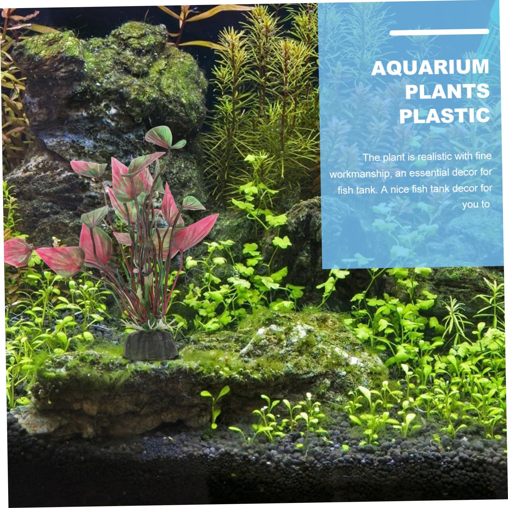 Sosoport 30stücke Künstliche Wasserpflanzen Für Aquarien Lebensechte Dekoration Für Fischbecken Und Teiche Nicht Verblassend Und Weiche Materialien Sichere Umgebung Für Fische
