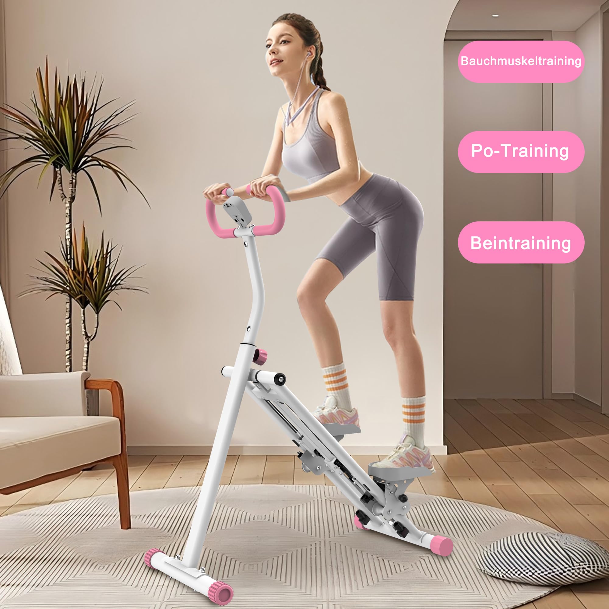 Stair Stepper con resistenza regolabile per la casa – Dispositivo di aggiornamento con tracciamento LCD e design salvaspazio, ideale per casa, palestra, appartamento e ufficio