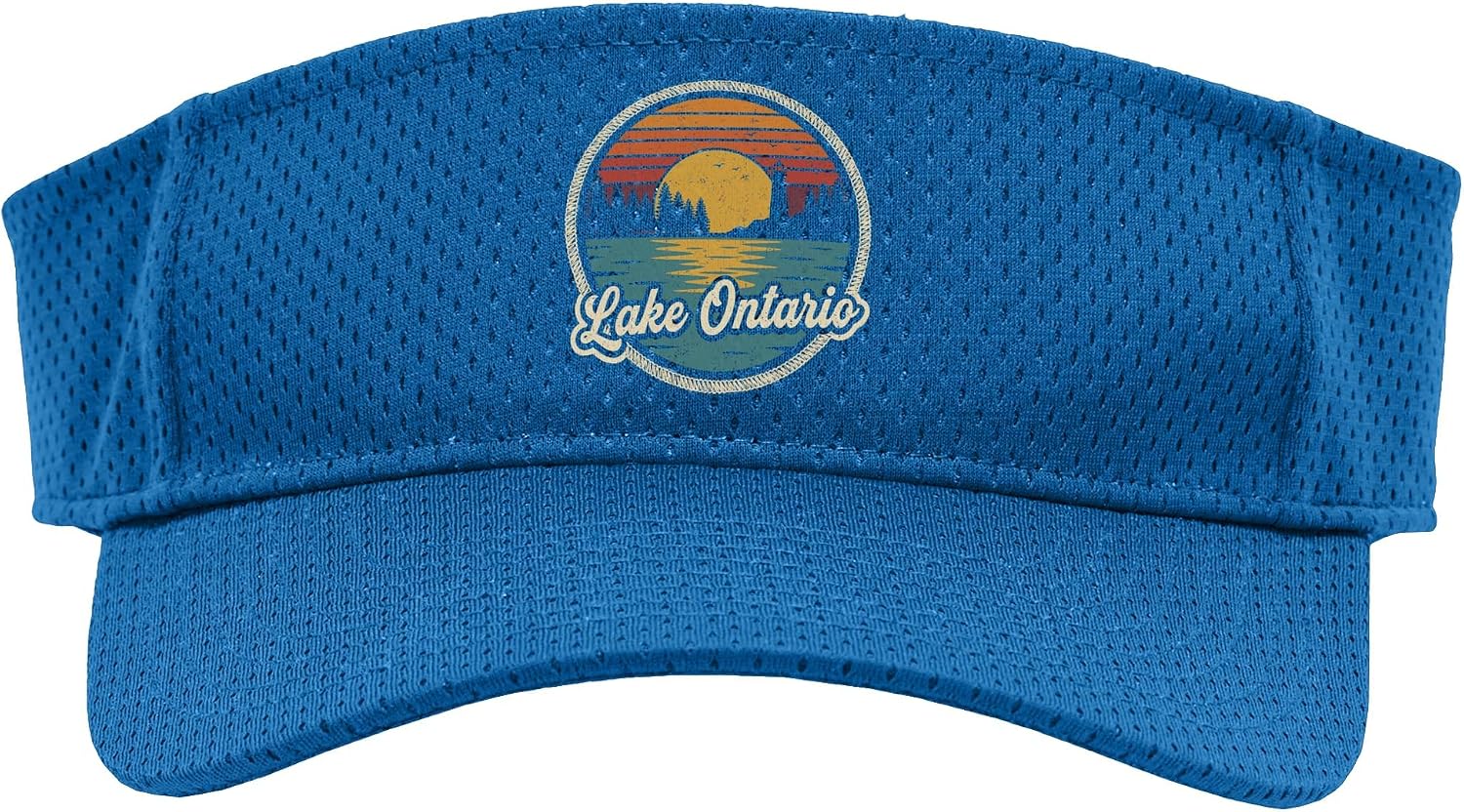 Lake Ontario Retro Vintage Sunset Graphic Sport Sun Visor