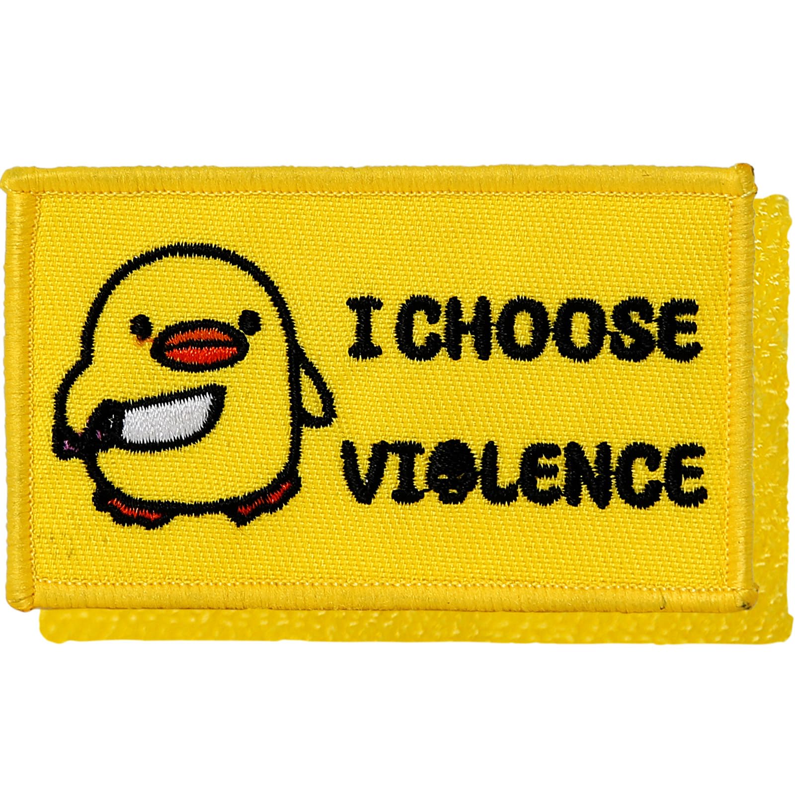 I Choose Violence Chick Meme Patch - Funny Military Morale Patches with Hook Fastener Backing, Humorous Embroidered Patch for Tactical Backpacks, Hats, Lunch Bags, Vests, Jackets