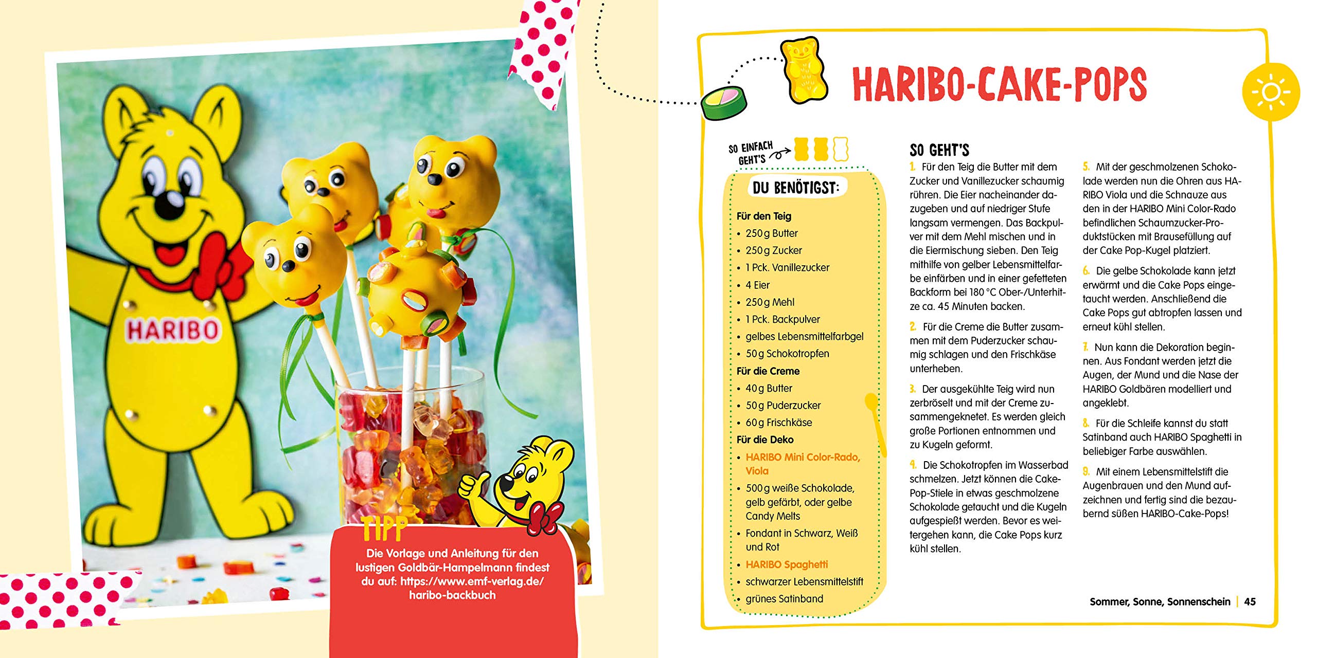 Das Haribo-Backbuch: 40 Ideen zum Backen und Basteln – Mit fröhlichem Stickerbogen