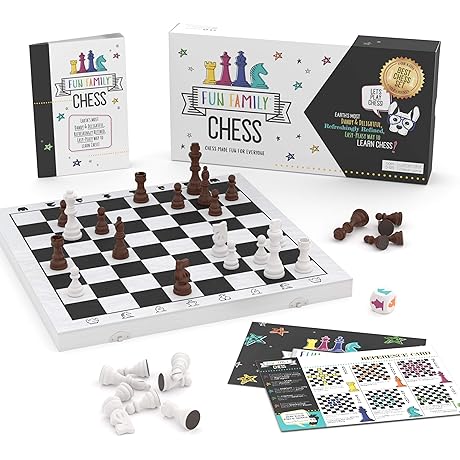 Fun Family Chess Set for Kids & Adults - Learn to Play Chess