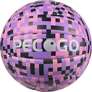 Pelota de voleibol tamaño 5 – Pelota de piel sintética suave para interiores y exteriores, para entrenamiento y juegos, diseño de mosaico, ideal para principiantes, adolescentes y adultos