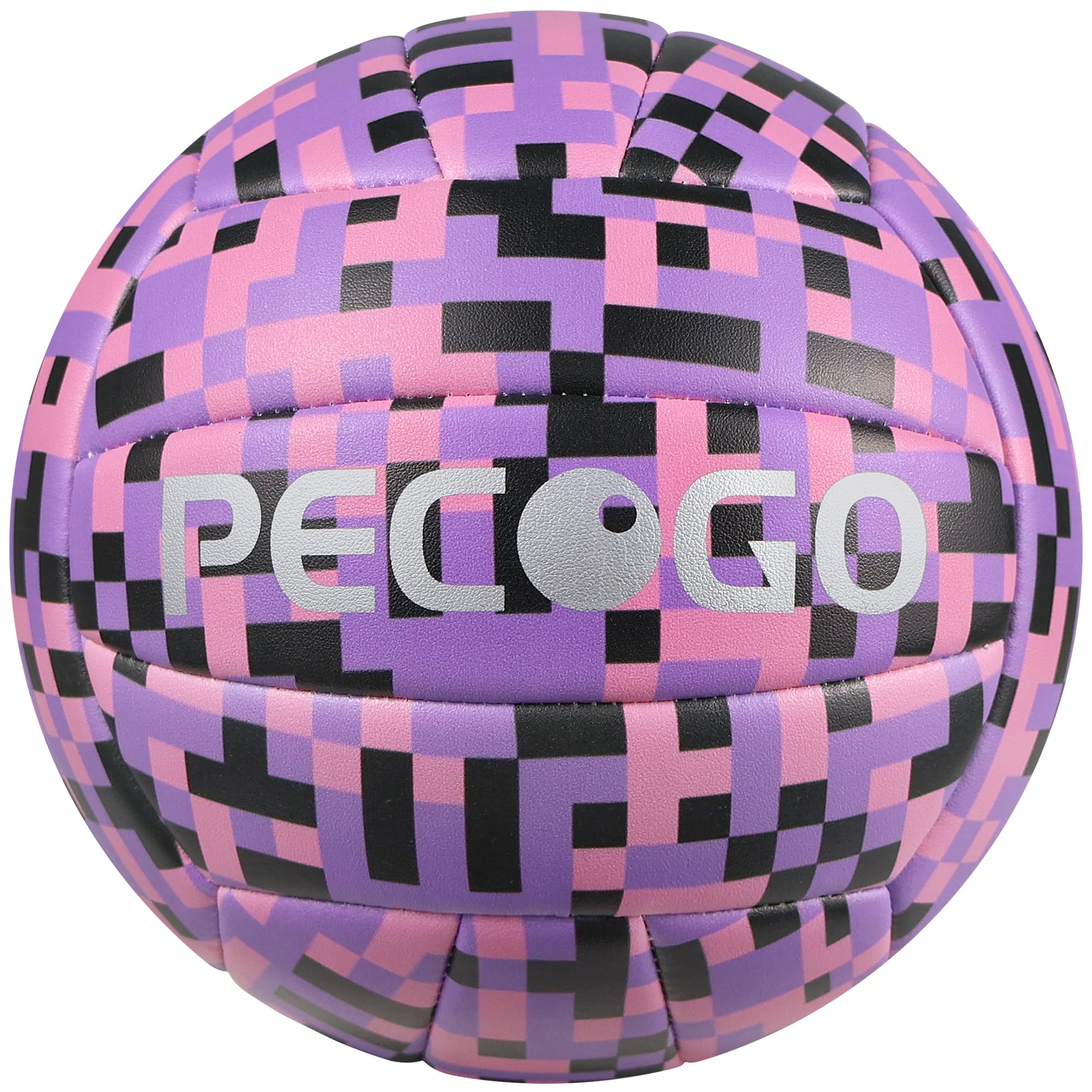 PECOGO Volleyball Size 5 PU Leather Soft Indoor Outdoor Volleyballs Sports Training Game Play Ball for Beginner, Teenager, Adult, 8.2 (Purple)