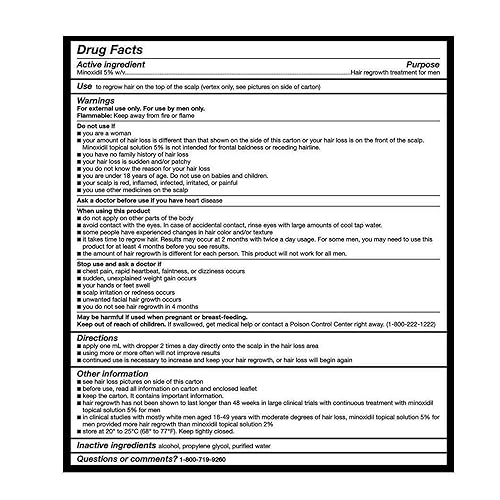 Miniatura 2 de Kirkland Signature Minoxidil para hombres 5% extra fuerte crecimiento del cabello para hombres vqzjBI, suministro de 1 mes