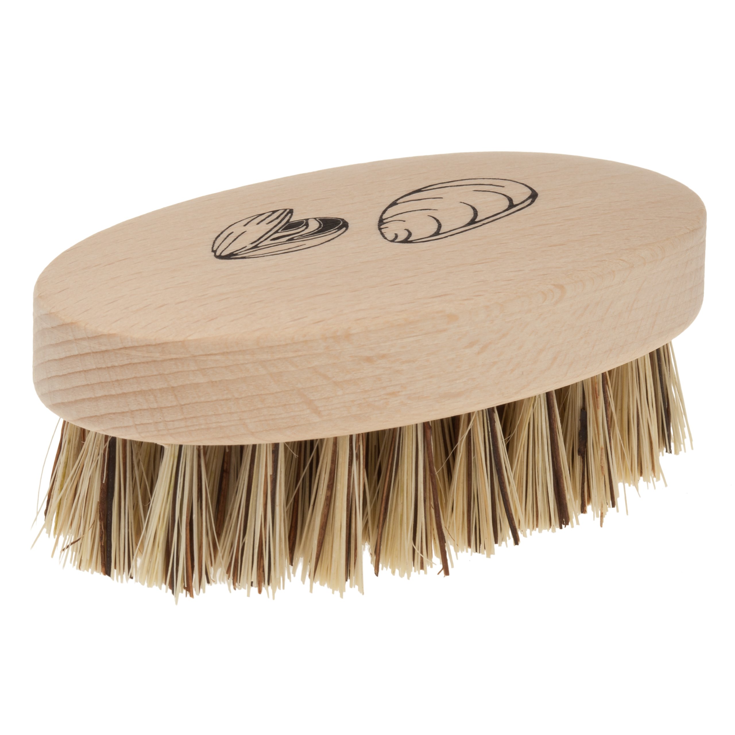 B?stenhaus Redecker Mussel Brush with Untreated Beechwood Handle, Set of 2, 3-3/4 Inches long by B?stenhaus Redecker GmbH, Germany
