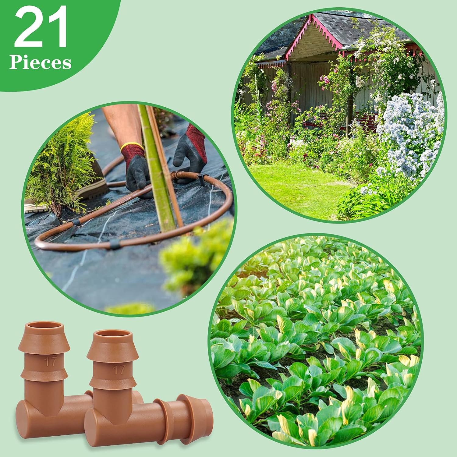 Buу 2 gеt 3 iMopo 21-Pack Drip Irrigation Universal Barbed Elbow Fitting, Barbed Connectors for 1/2 Drip Tubing Bеѕt Cуbеr Dеаlѕ 🔥 iMopo 21-Pack Drip Irrigation Universal Barbed Elbow Fitting, Barbed Connectors for 1/2 Drip Tubing