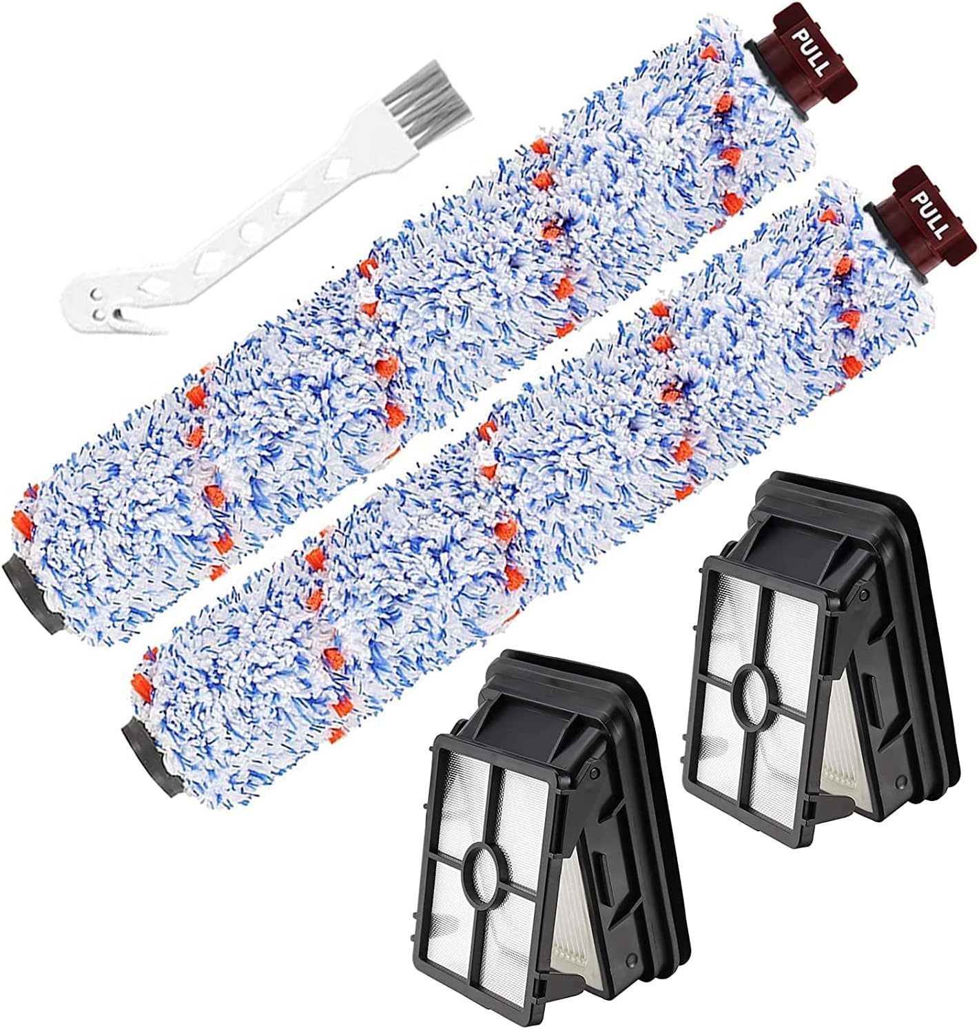 Fixbetter Accessories for Bissell Crosswave 3-in-1, 1 Pet Pro Roller Brush + 1 Carpet Brush + 1