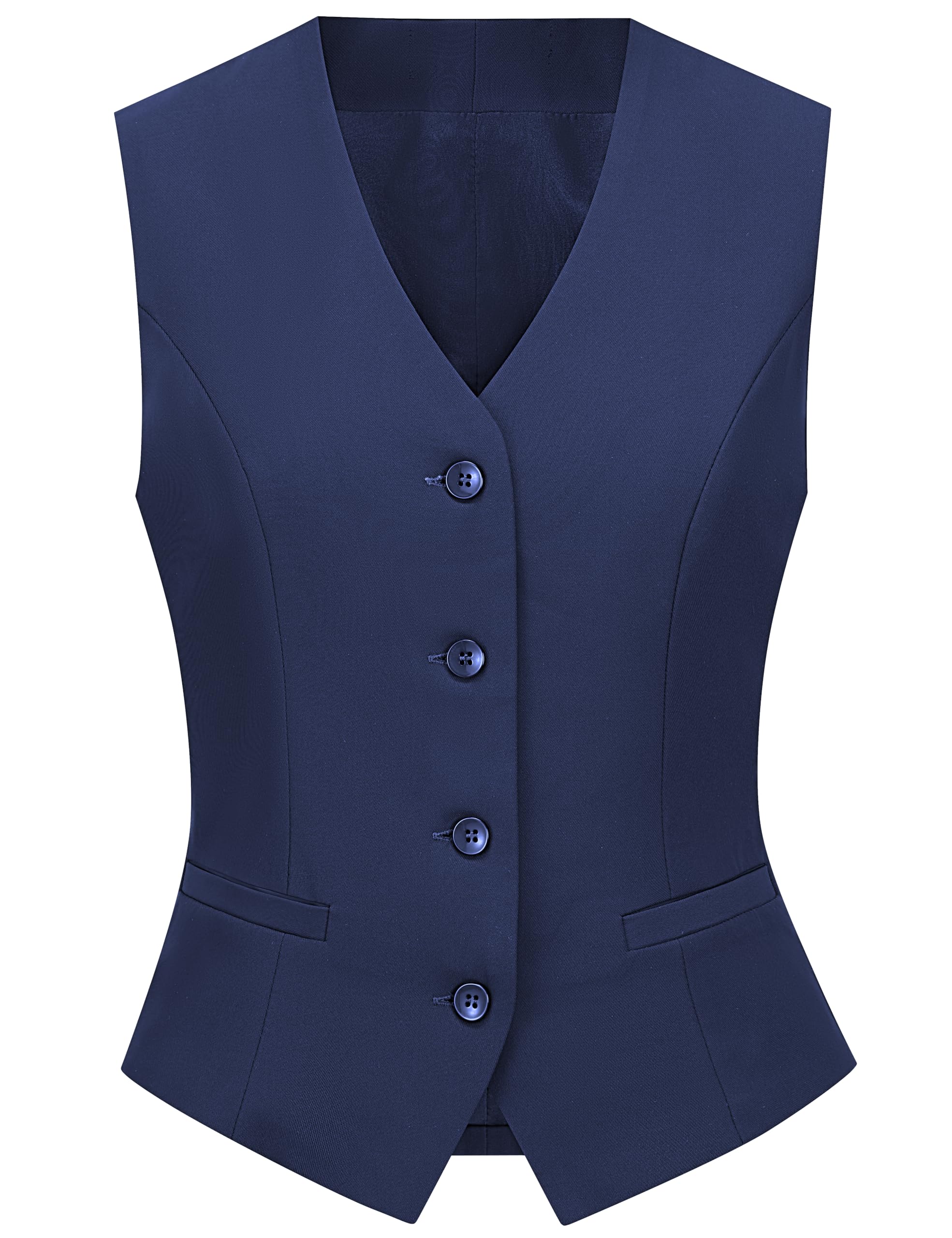 cfrtmtbb Suit Vest for Women V Neck Button Down Sleeveless Business Casual Vest Tops Waistcoat Blazer Dressy Vests-picture-44