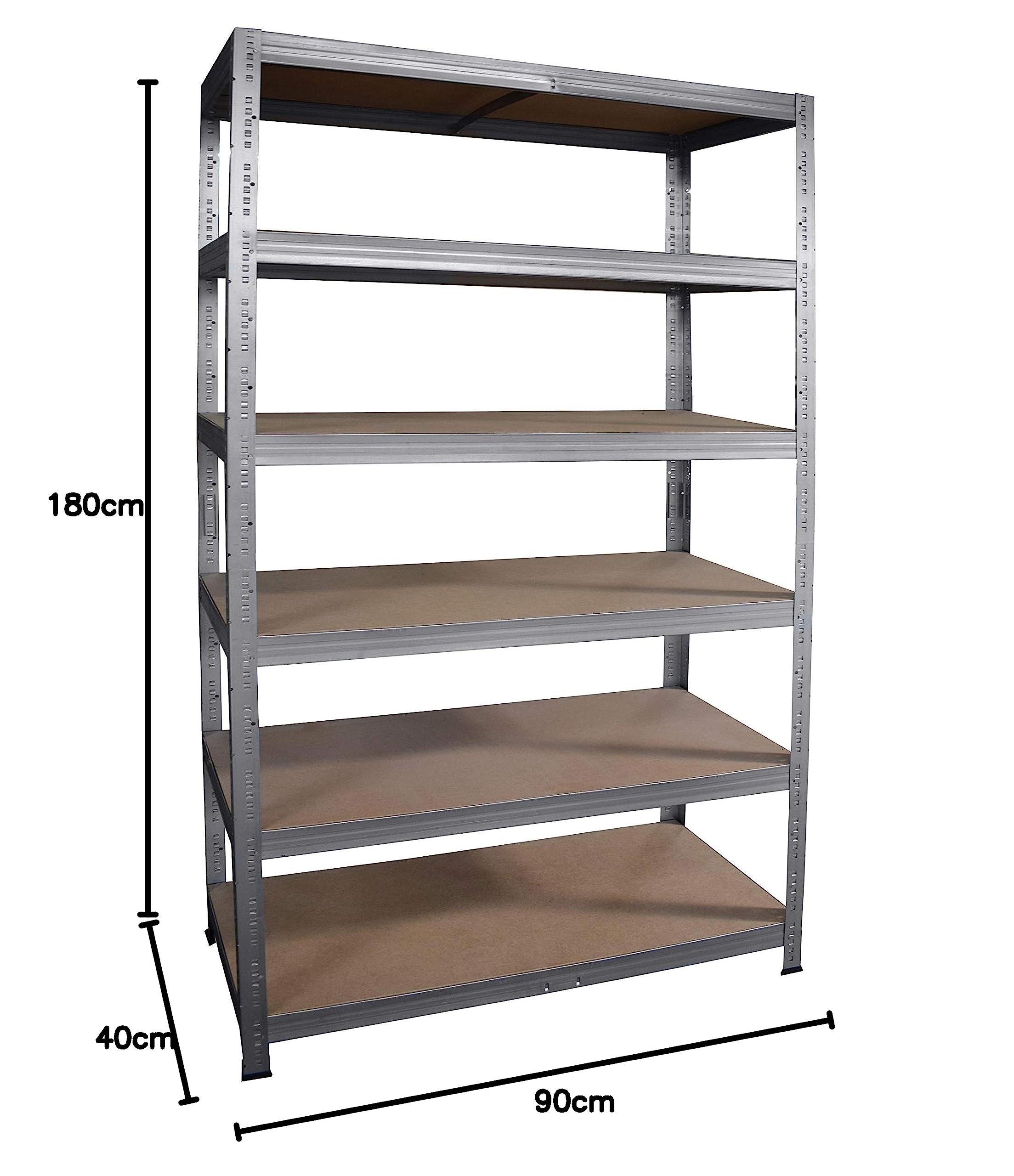 shelfplaza Pro 180x90x40cm Estantería Pesada galvanizada: 6x166kg | Estanterías almacenaje · Estanterías metálicas · Estantería cocina · Estantería metálica · Estanterías almacenaje garaje