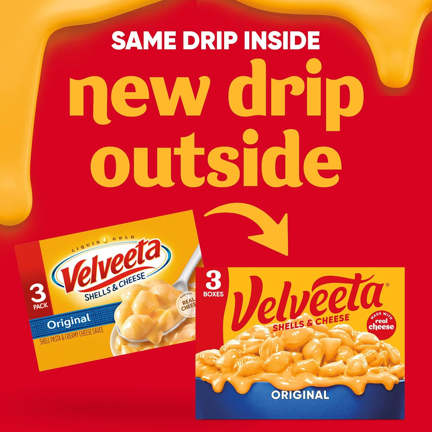 Velveeta Original Shell Pasta with Cheese Sauce Pack