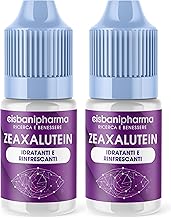 Dry Eye Drops, 10 ml Hyaluronic Acid Based with Blueberry, Chamomile, Euphrasia and Witch Hazel. Ideal for Redness, Eye Drops in Saline Solution - Pack 2