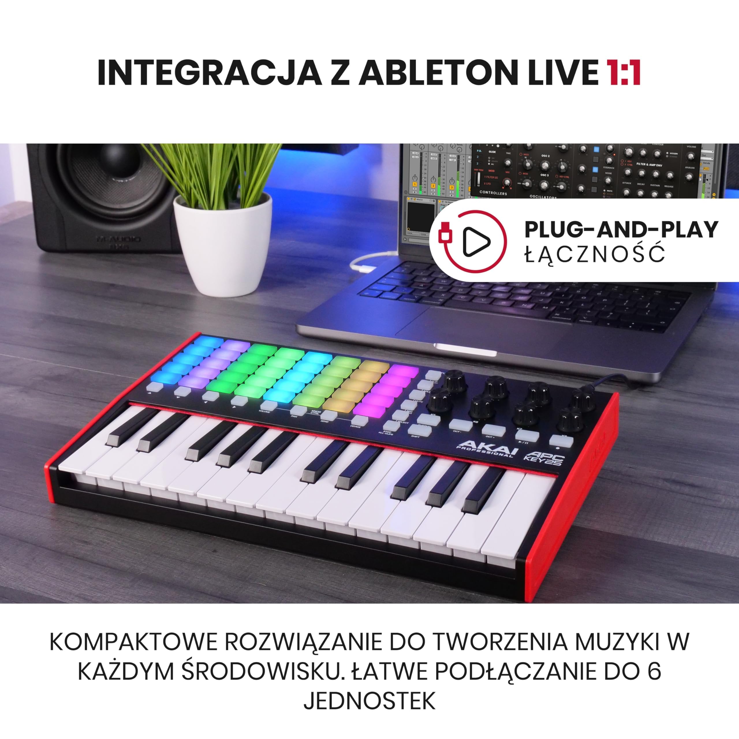 AKAI APC KEY 25 MIDI MK2 キーボード AKAI APC Key 25 MK2 | Ableton Live コントロールに対応する