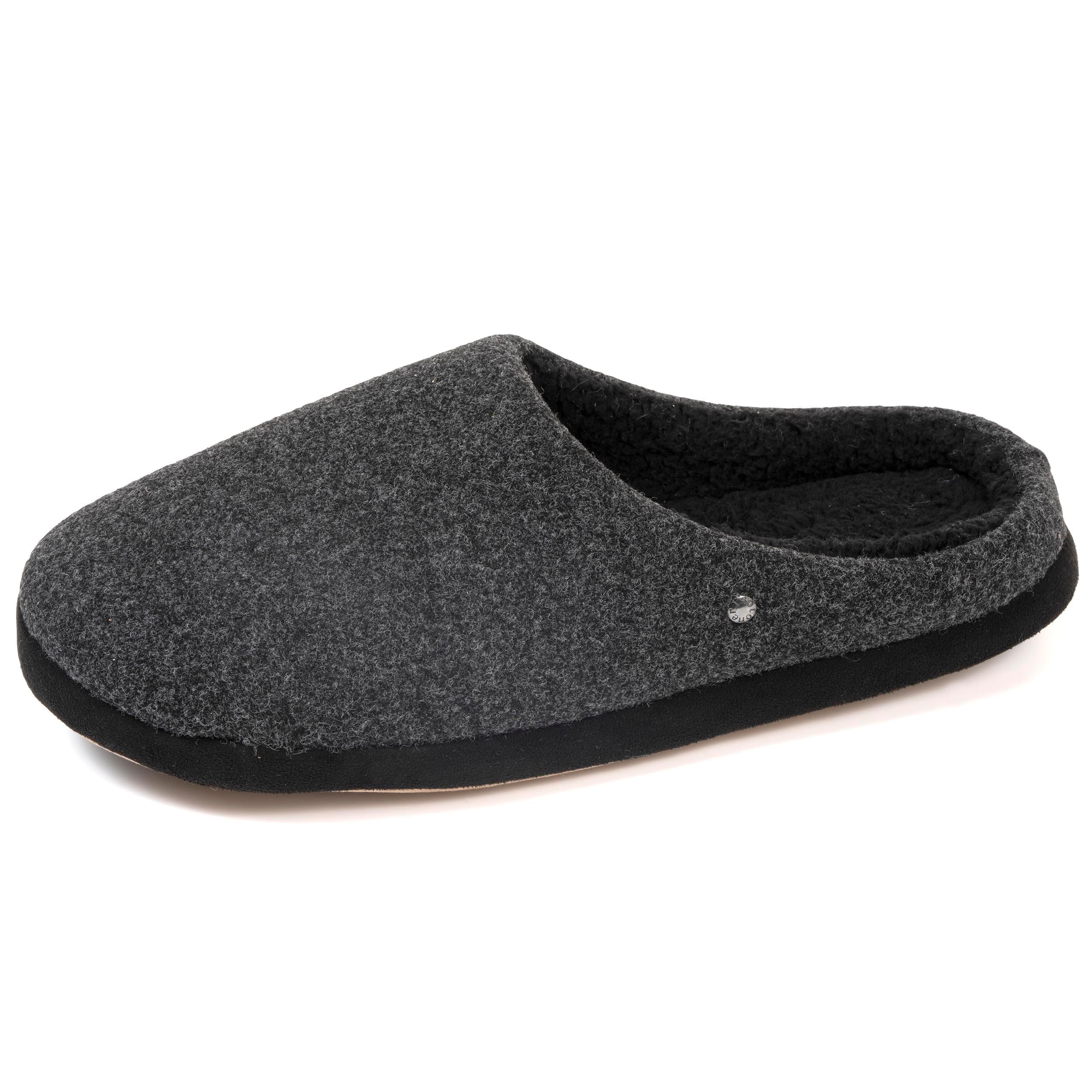 Isotoner Chaussons pantoufles Mules homme Chaussons pantoufles Mules homme noir chiné