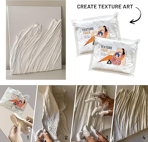 Miniatura 2 de KAMENSKAYA Fibra de textura pasta de modeladopasta de escultura de fibra, para crear texturas de tela 3D en el arte