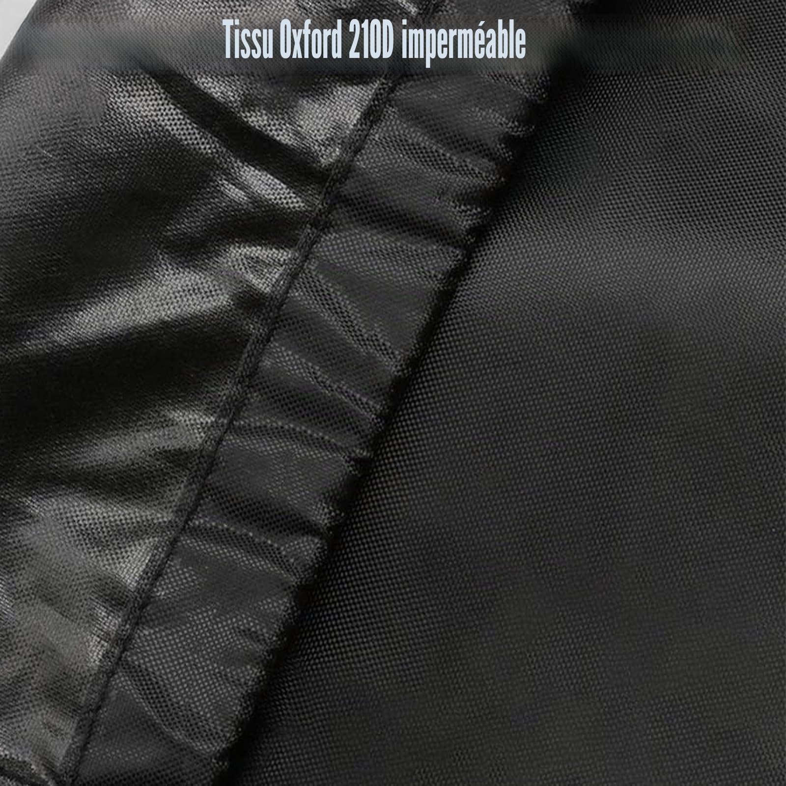 Bâche De Protection Moto Imperméable,Housse Moto Exterieur 200 X 70 X110CM,Housse De Moto en Polyester Bache Etanche Hiver Eté 210D Oxford XXL avec Trou De Serrur De Noir MotoCover
