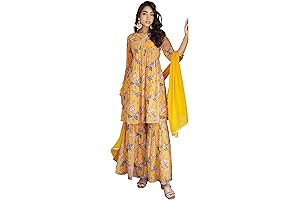 Indian Jaipuri Kurtis for Women in Vibrant Floral Motif