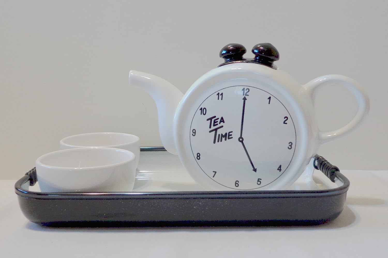 TEAPOT TEATIME! WITH CUPS & TRAY Tea Services Teapots & Coffee Servers