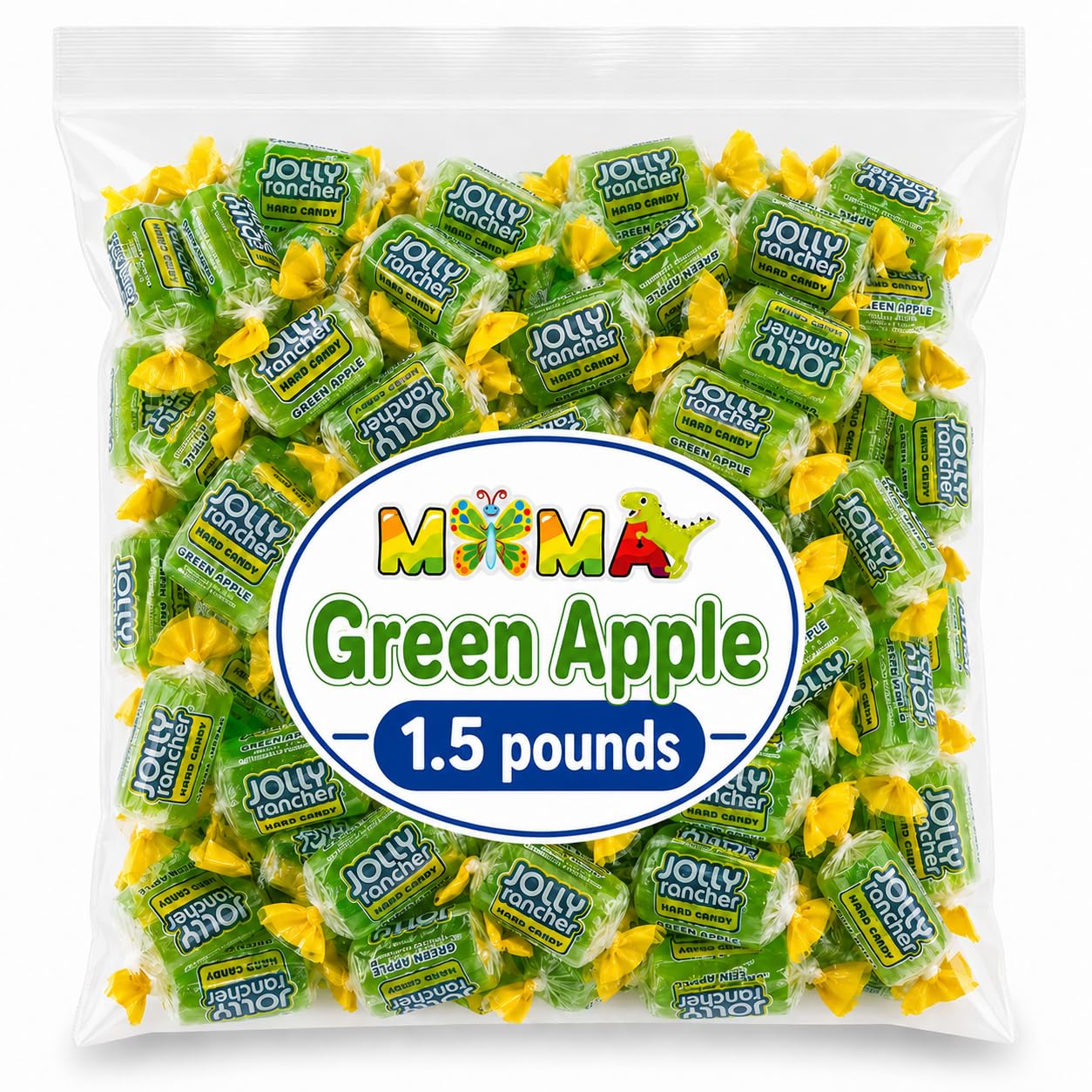 Amazon.com : Bulk Green Apple Hard Candy Bulk Bag 1.5 lbs – Made