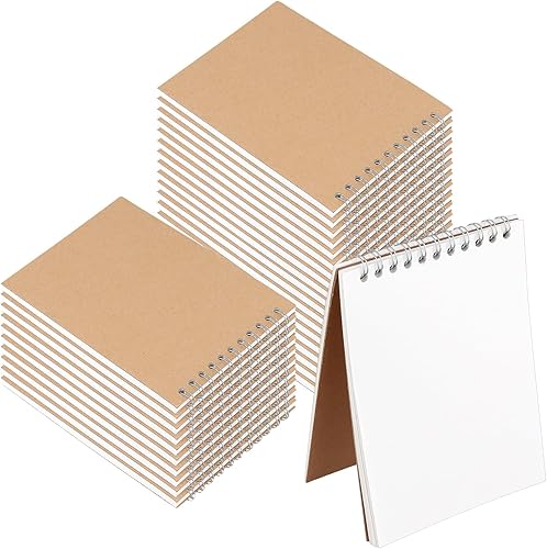 Miniatura 8 de HEIHAK Juego de 12 cuadernos de bocetos A3 A4 A5, 60 páginas, 30 hojas de bolsillo encuadernado en espiral superior, bloc de notas en espiral, blocs