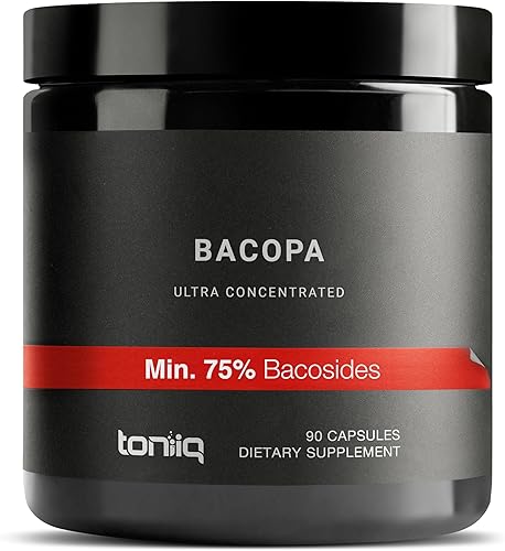 Bacopa - Extracto de ultra alta potencia 28:1 con 50% de bacosidos - altamente concentrado - probado en laboratorio de terceros - 90 cápsulas